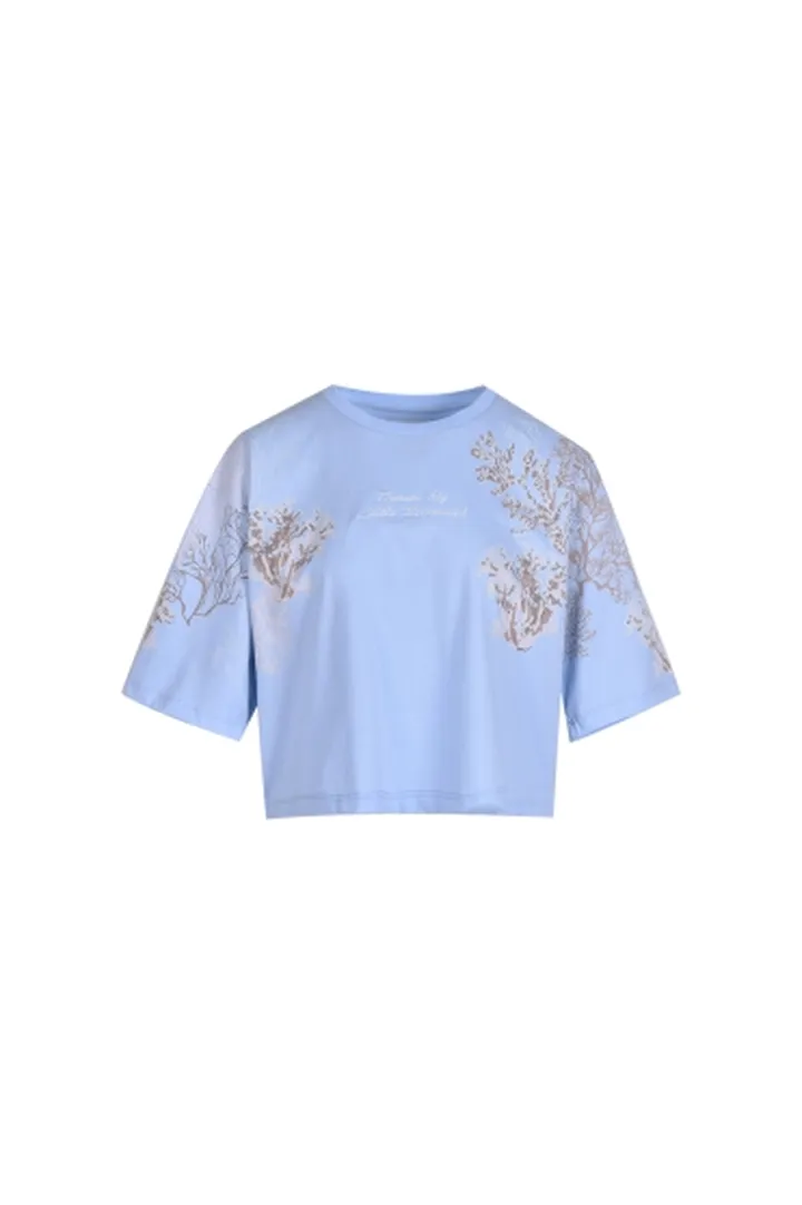 تیشرت چاپی گلدوزی دار