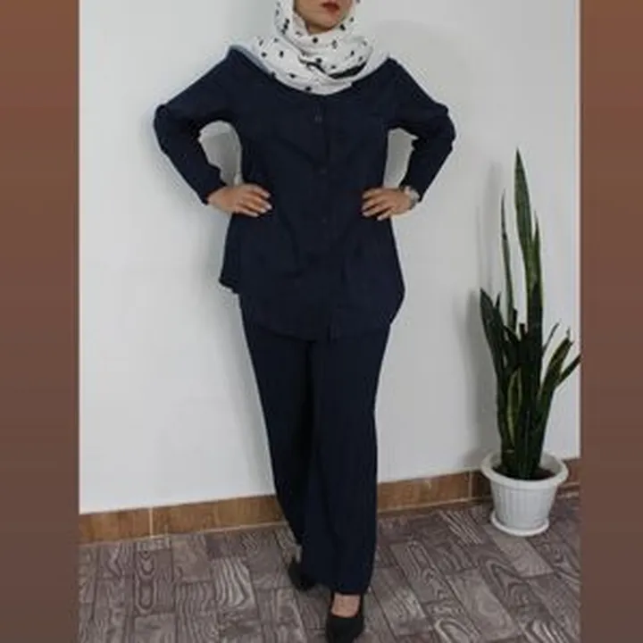 ست مانتو شلوار زنانه گلدار آیوا