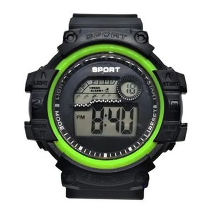 ساعت مچی دیجیتال مدل تک زمانه بند پیو کرنومتر دار کد a1