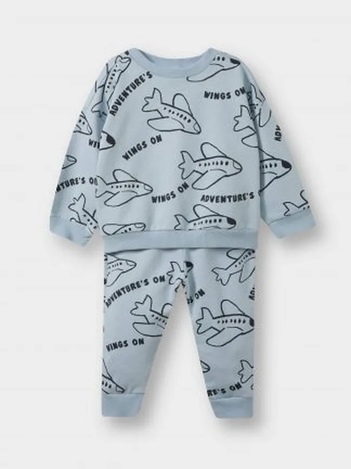 لباس راحتی نوزاد پسر آبی دفکتو