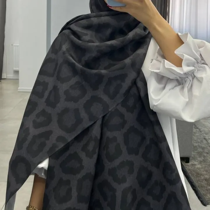 شال پلنگی مشکی