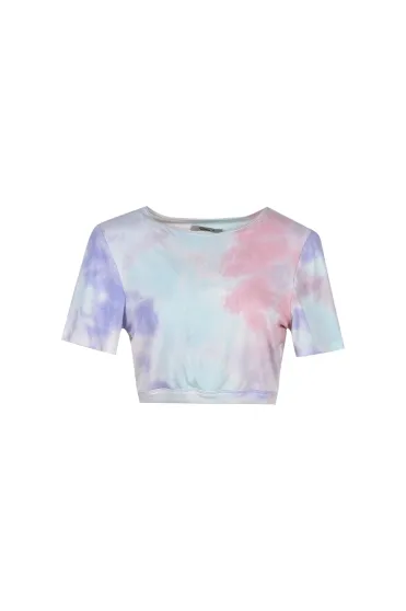 تیشرت آستین کوتاه تای دای زنانه