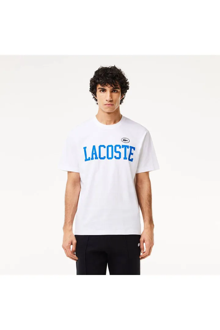 <span class="text-styled__StyledSpan-sc-d280c10c-1 dvOaRP">Lacoste< span>تیشرت مردانه کلاسیک با یقه سفید چاپ شده