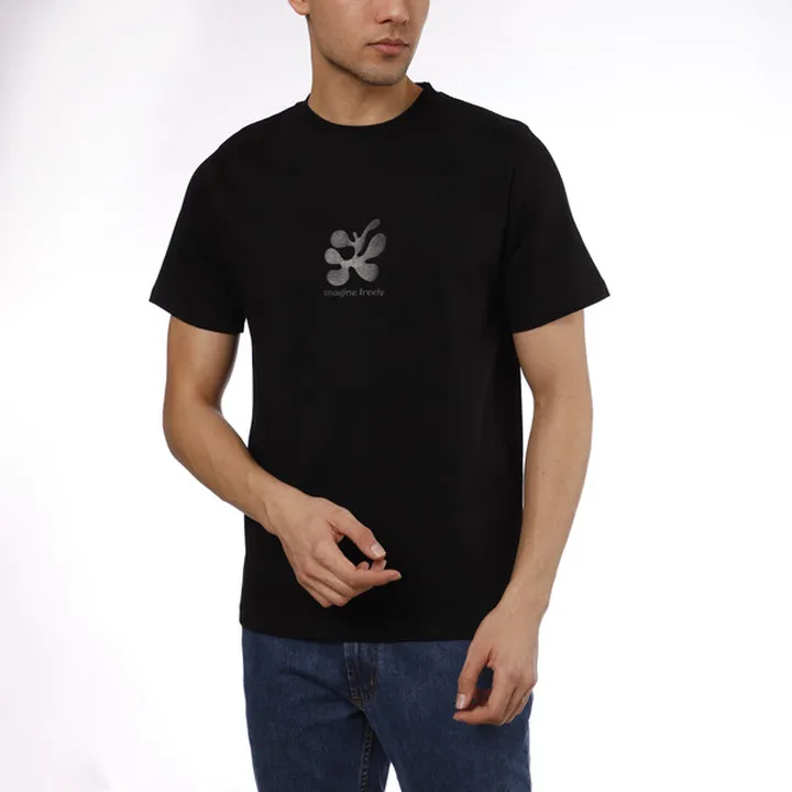 تی شرت آستین کوتاه مردانه ناربن مدل پرهام رنگ مشکی