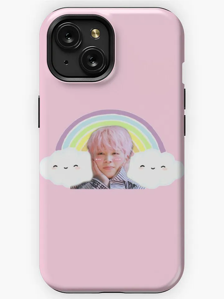 قاب موبایل گروه BTS | قاب موبایل گروه بی تی اس طرح JIMIN cute babymochi rainbow