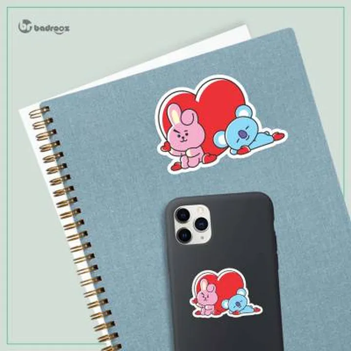 استیکر BT21 love 2