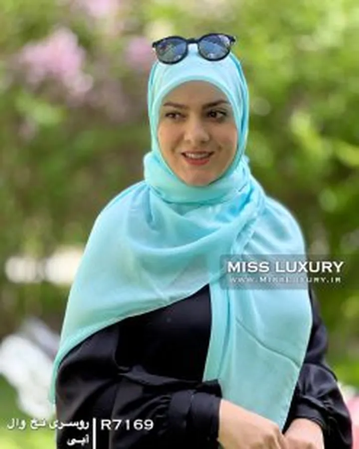 روسری نخ وال آبی R7169