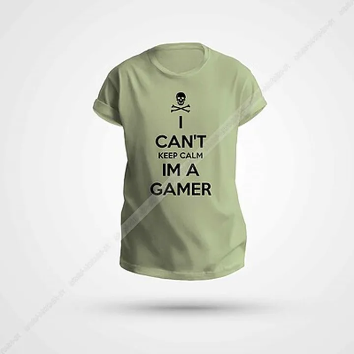 تیشرت گیمینگ طرح I Can't Keep Calm I'm a Gamer