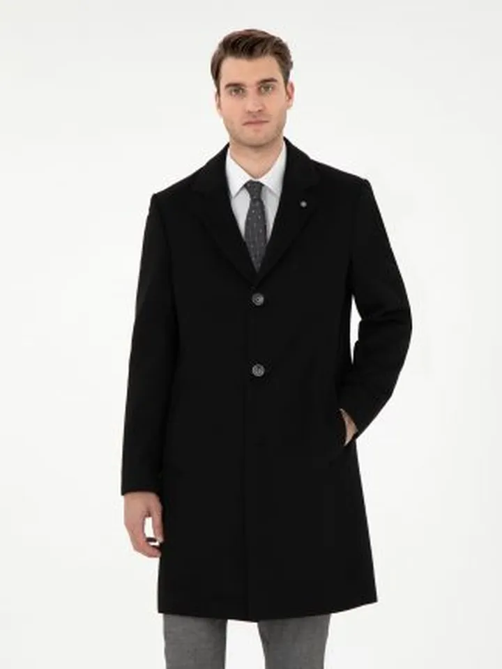 پالتو مردانه مشکی پیرکاردین