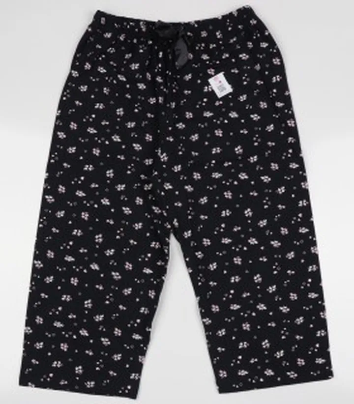 شلوارک نخی و راحتی زنانه طرح دار کد 133158