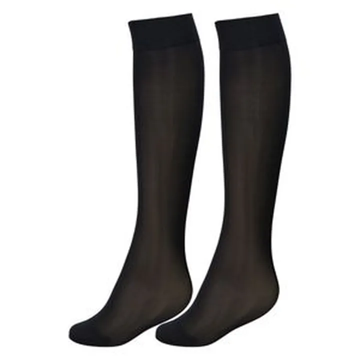 جوراب ساق بلند زنانه پریزن مدل سه ربع DEN-40 رنگ مشکی