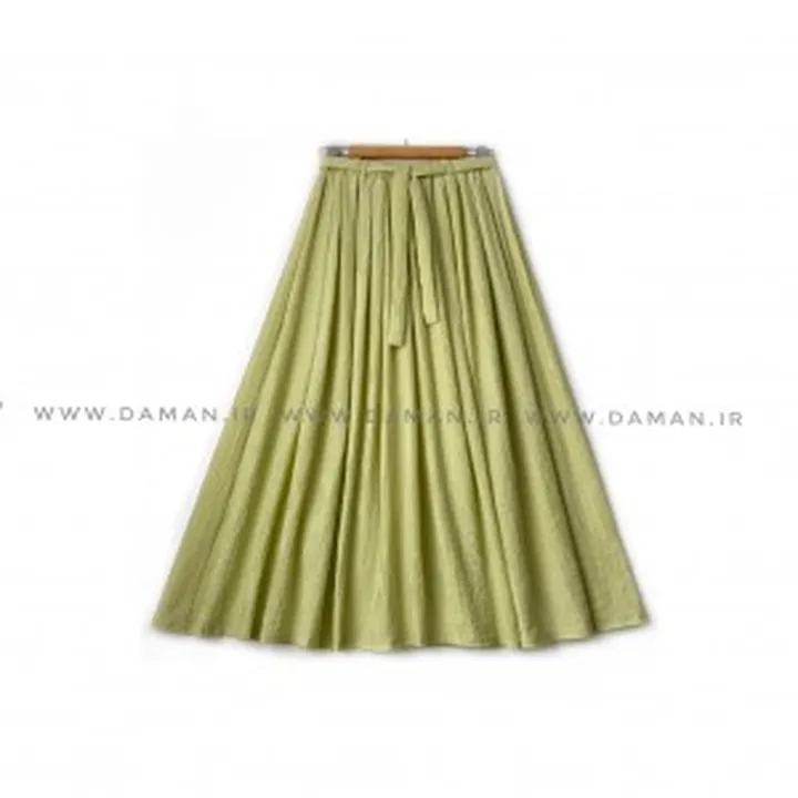 دامن  پسته ای   قد ۸۰  کد (555)