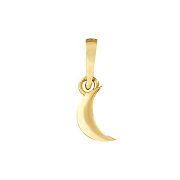 آویز گردنبند طلا 18 عیار زنانه الی گالری طرح هلال ماه