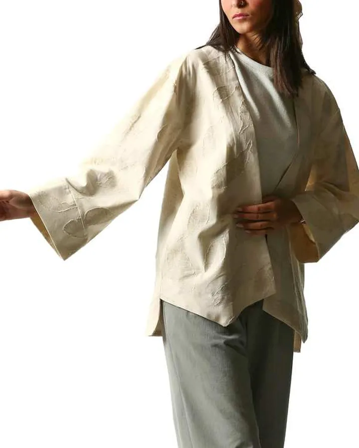 مانتو زنانه کرم آر ان اس RNS کد 11092354