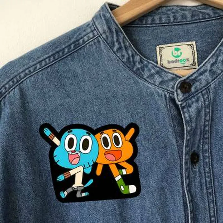 پچ حرارتی (برچسب لباس) گامبال و داروین (Gumball & Darwin)-3