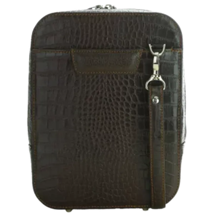 کیف دوشی مردانه چرم طبیعی مدل هومان کد 2599