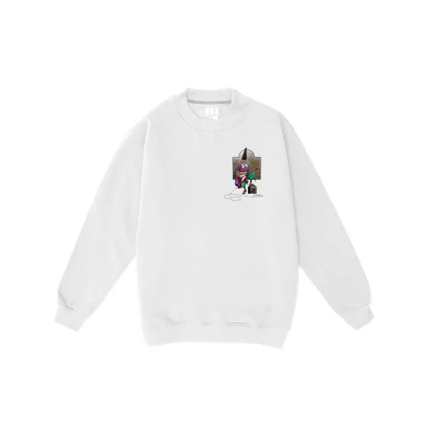 WHITE- YARA SWEATER