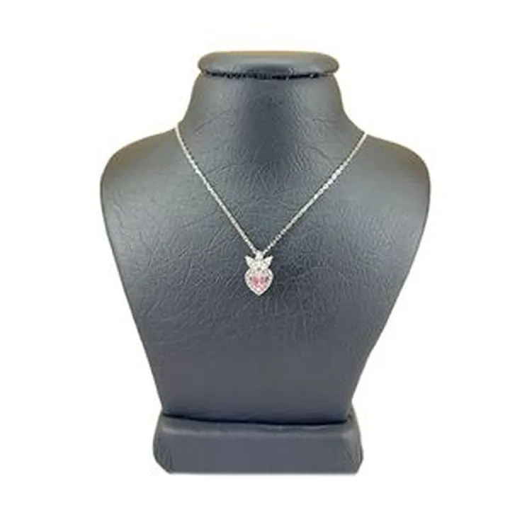 گردنبند نقره زنانه سواروسکی مدل قلب ظریف جواهری کد 8785151