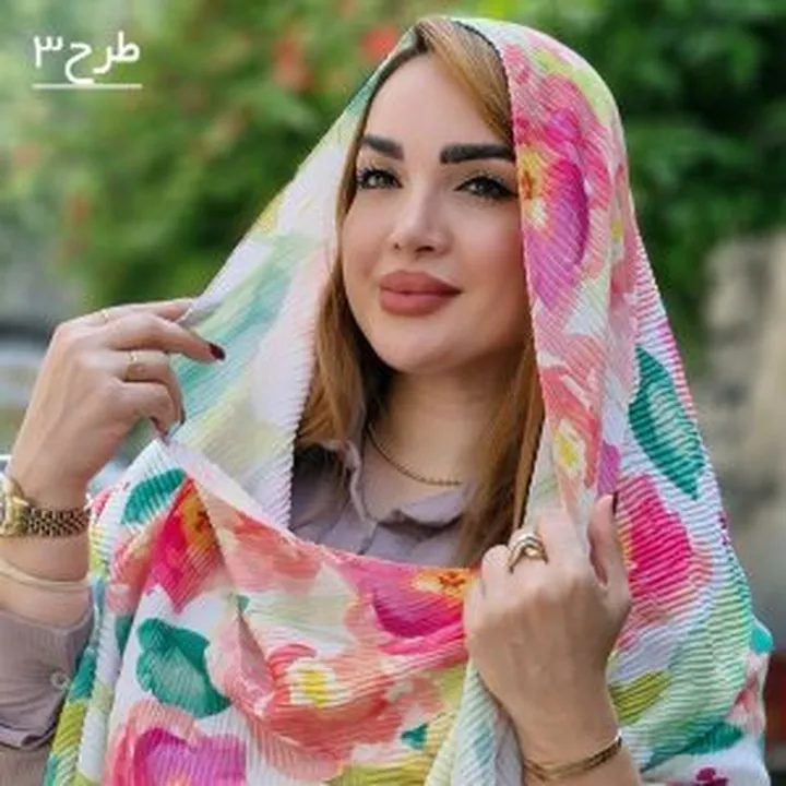 شال پلیسه آبرنگی ۳۴۶۰۰۲۶۹