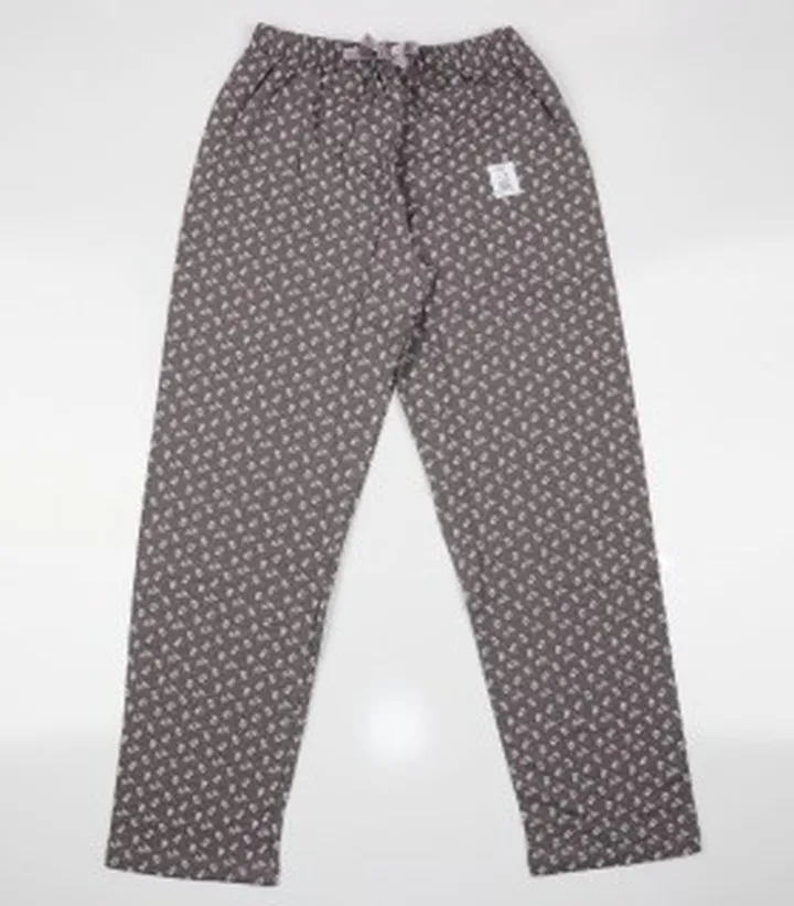 شلوار نخی و راحتی زنانه طرح دار کد 134189