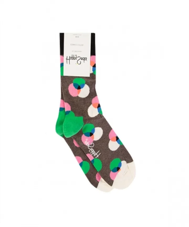 جوراب زنانه ساق بلند هپی ساکس Happy Socks طرح منشور