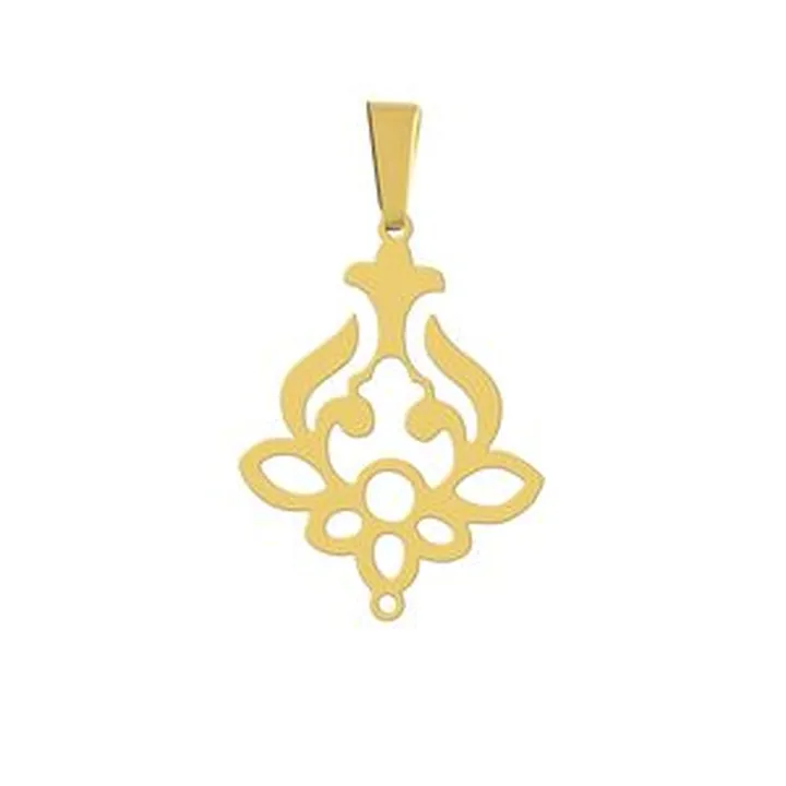 آویز گردنبند هایکا مدل گل نیلوفر کد a.h 210