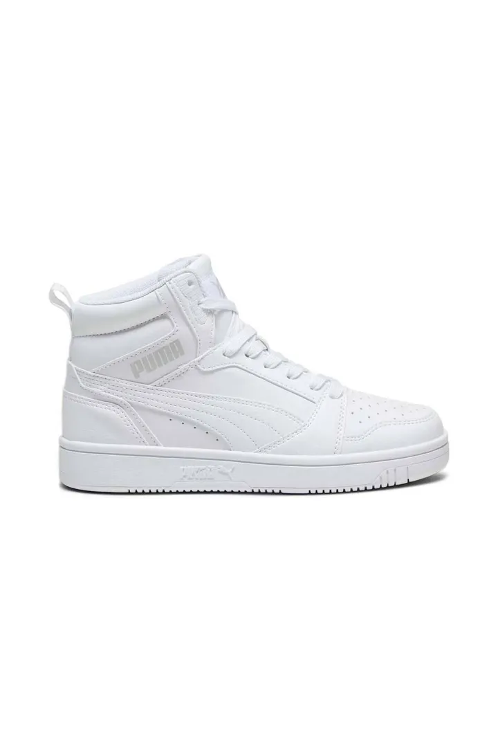 <span class="text-styled__StyledSpan-sc-d280c10c-1 dvOaRP">Puma< span>393831 Rebound V6 Mid Jr Sports Shoes White