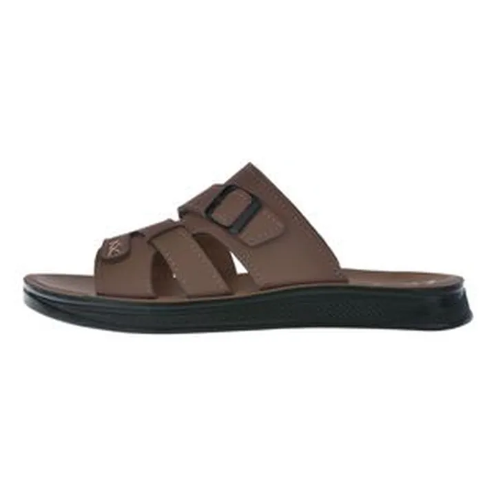 صندل مردانه مدل شاهین رنگ قهوه‌ای