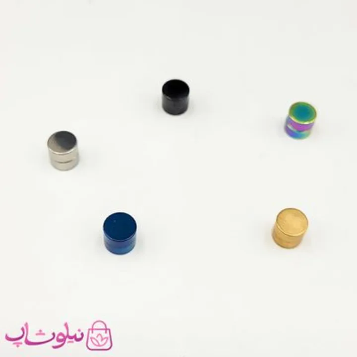 گوشواره مگنتی پسرانه مدل دایره استیل کد 299