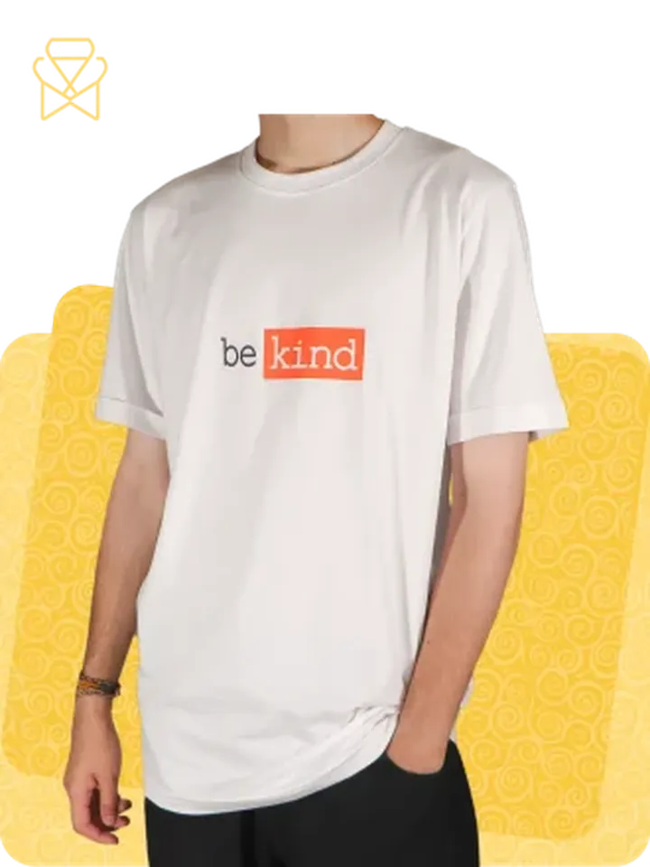 تیشرت مردانه پنبه be kind کد 19888