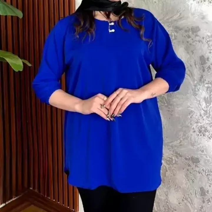 شومیز الیزه یقه دو دکمه