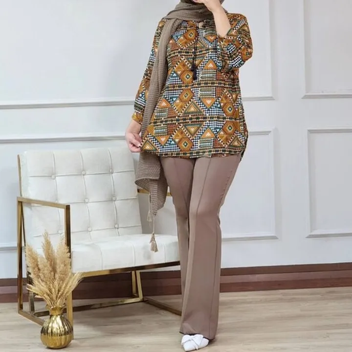 شومیز زنانه بهاره طرح سنتی فری تا46