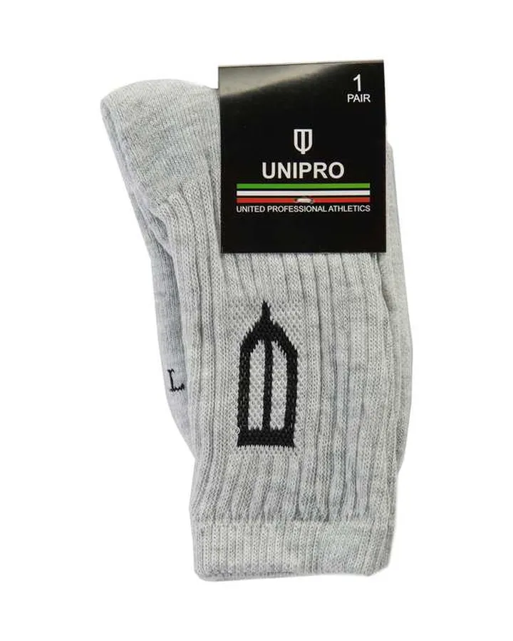 جوراب زنانه ساقدار طوسی روشن یونی پرو Unipro مدل 837273101-91