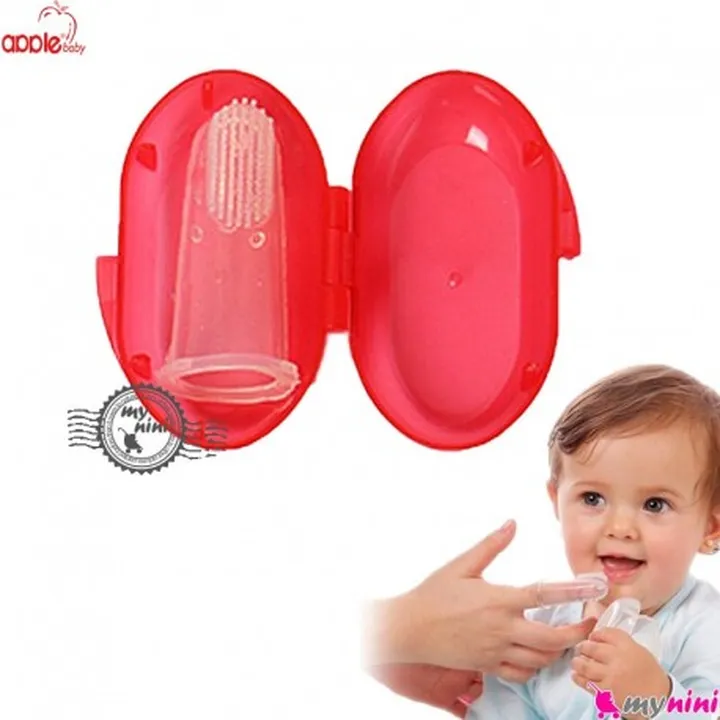 مسواک انگشتی نوزاد قاب دار مارک اپل بی بی...