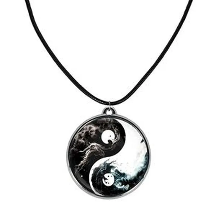 گردنبند خندالو مدل یین و یانگ کد 3053030519