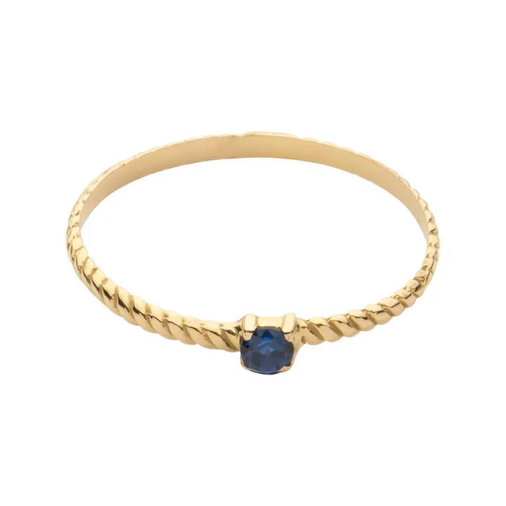 انگشتر طلا 18 عیار زنانه پرسته مدل پیچ تک نگین کد ...