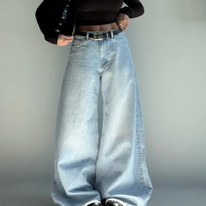 شلوار جین فول بگ کد 102035