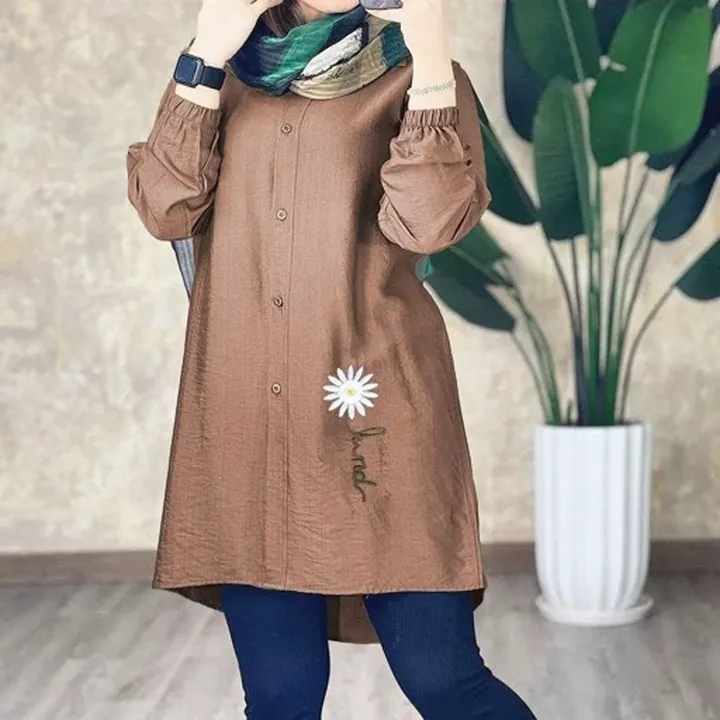  شومیز گلدوزی بابونه زنانه و دخترانه 