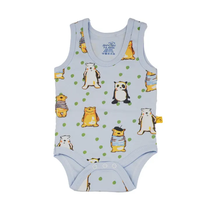 بادی نوزادی پسرانه شابن مدل خرس