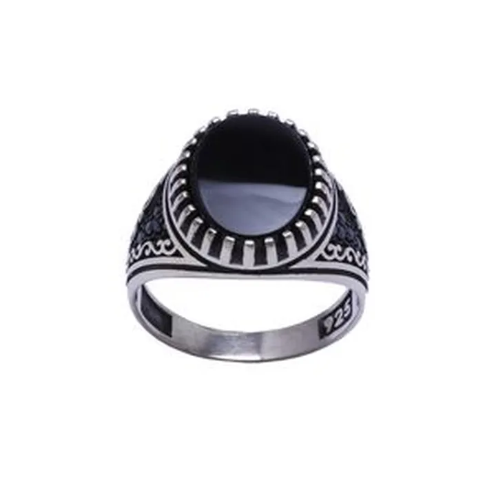 انگشتر نقره مردانه مدل GTA-486