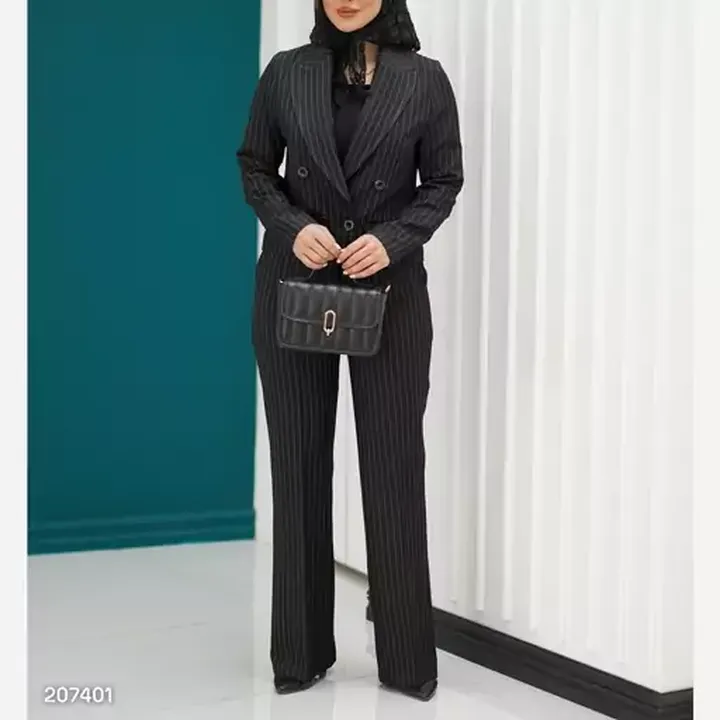 ست کت کراپ شلوار زنانه دخترانه مازراتی دیپلمات