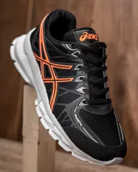 کفش ورزشی Asics مردانه مشکی نارنجی مدل Kaloni