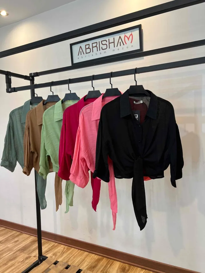 شومیز گره ای لینن