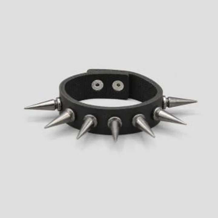 دستبند چرمی اسپایک‌دار (2.5 سانتیمتری) مدل 1Line کد Dbm-674d9