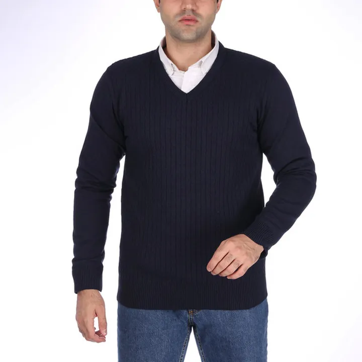 پلیور مردانه تریکو پاییزان مدل ARN یقه هفت رنگ سرم...