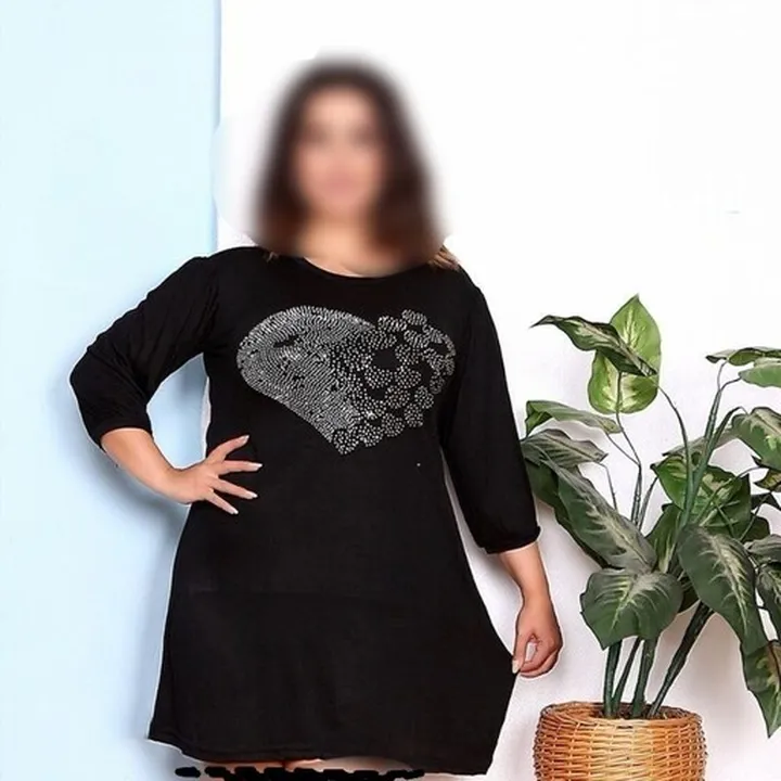 تونیک سایز بزرگ قلب ارسال رایگان 