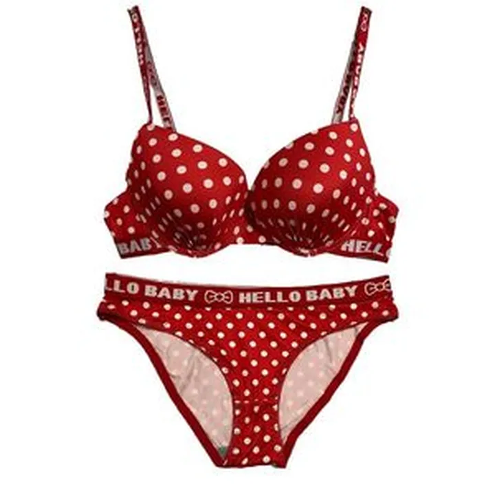 ست شورت و سوتین زنانه مدل اسفنجی خالدار