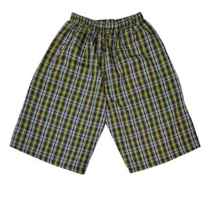 شلوارک مردانه مدل نخی طرح چهارخانه