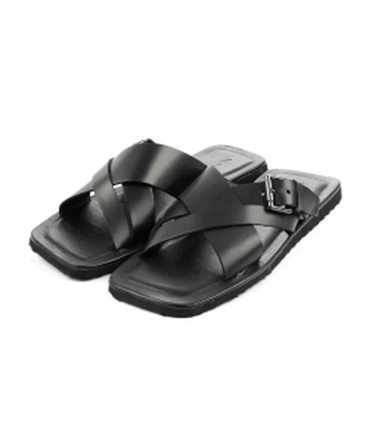 صندل چرم طبیعی مردانه چرم مشهد مدل J6214