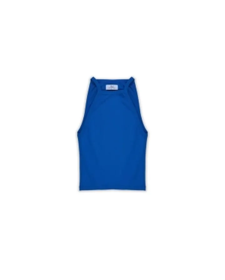 basic halter top blu